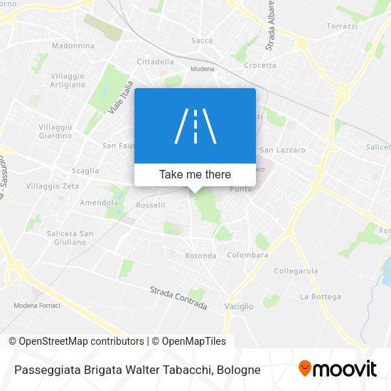 Passeggiata Brigata Walter Tabacchi map
