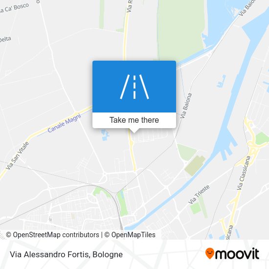 Via Alessandro Fortis map