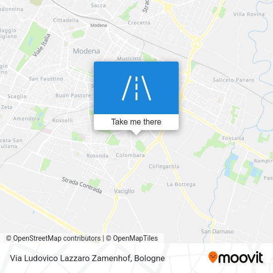 Via Ludovico Lazzaro Zamenhof map