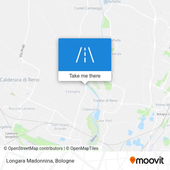 Longara Madonnina map