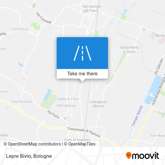 Lepre Bivio map