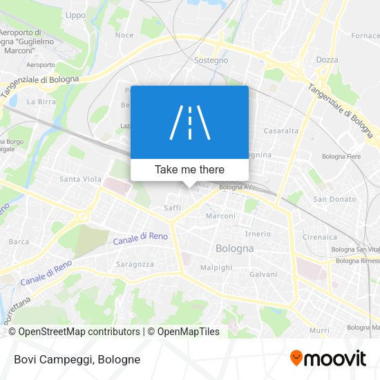 Bovi Campeggi map