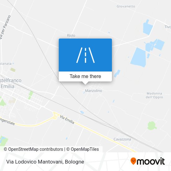 Via Lodovico Mantovani map