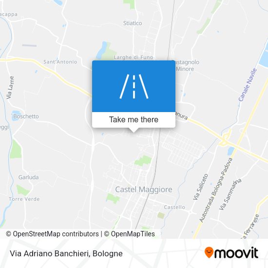 Via Adriano Banchieri map