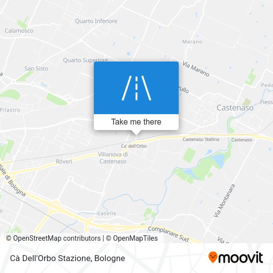 Cà Dell'Orbo Stazione map
