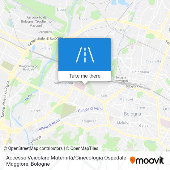Accesso Veicolare Maternità / Ginecologia Ospedale Maggiore map