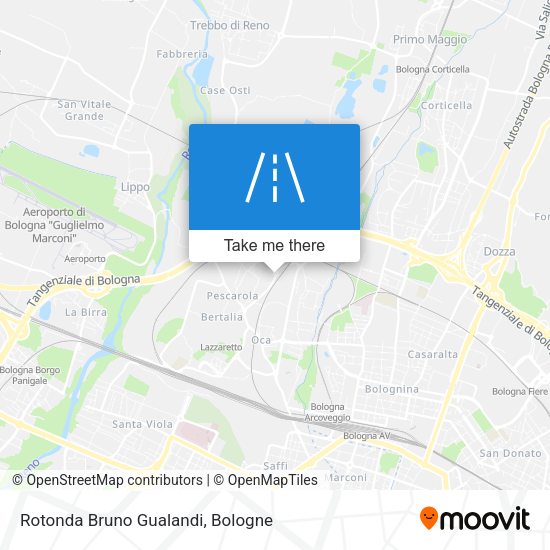 Rotonda Bruno Gualandi map