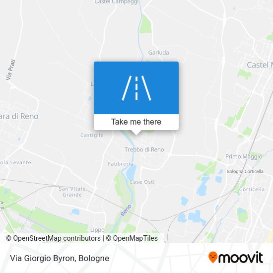 Via Giorgio Byron map