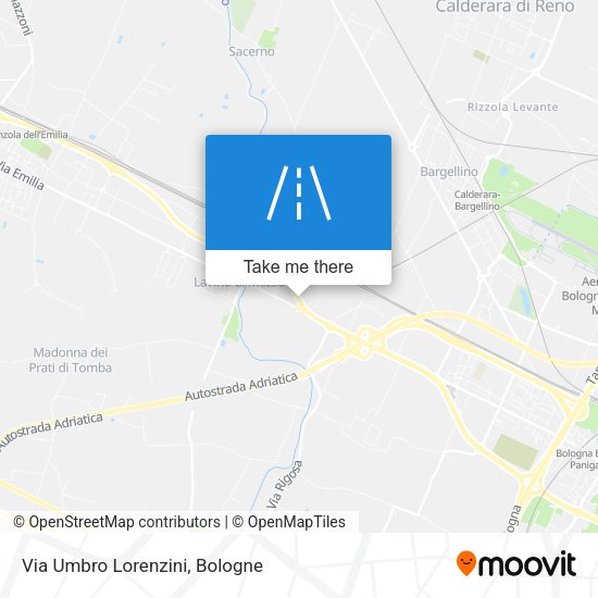 Via Umbro Lorenzini map
