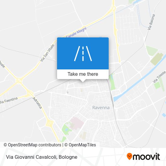 Via Giovanni Cavalcoli map