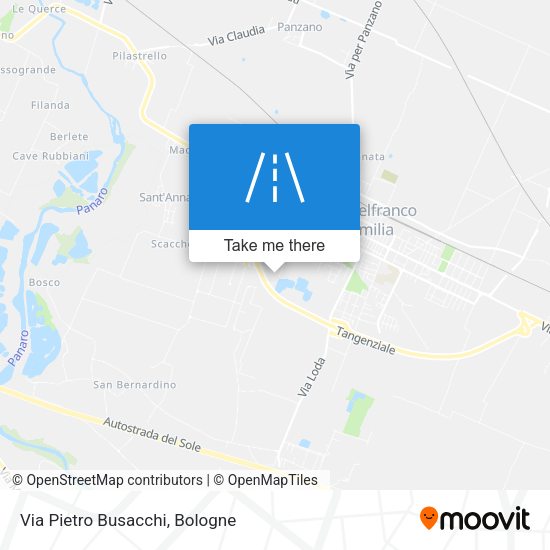Via Pietro Busacchi map