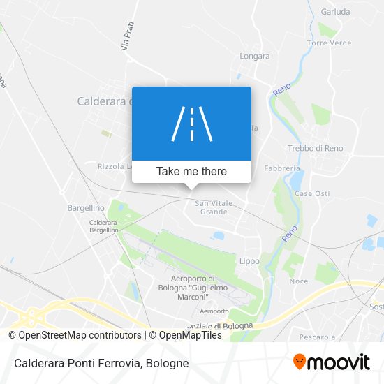 Calderara Ponti Ferrovia map