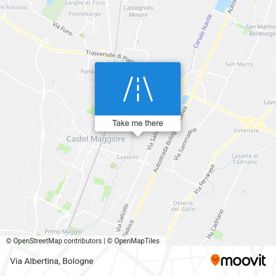 Via Albertina map