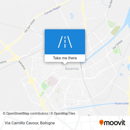 Via Camillo Cavour map