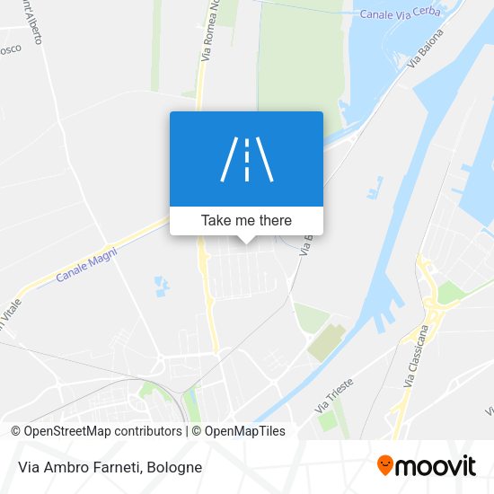 Via Ambro Farneti map