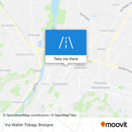 Via Walter Tobagi map
