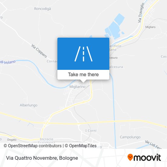 Via Quattro Novembre map