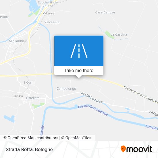 Strada Rotta map