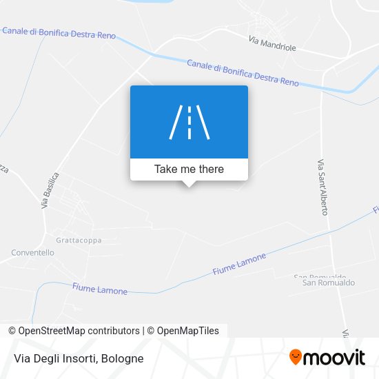 Via Degli Insorti map