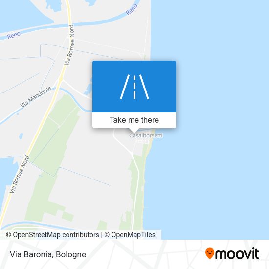 Via Baronia map