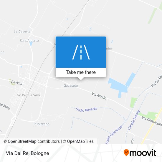 Via Dal Re map