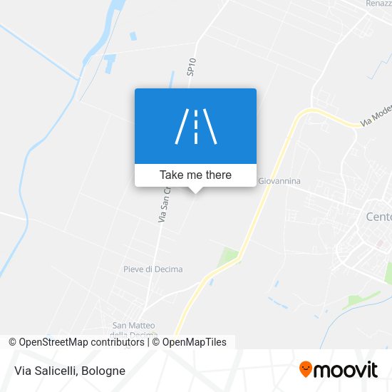 Via Salicelli map