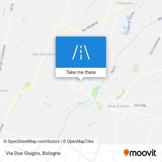 Via Due Giugno map