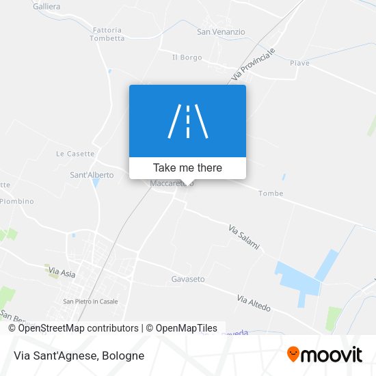 Via Sant'Agnese map