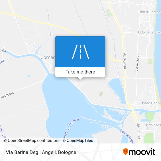 Via Barina Degli Angeli map