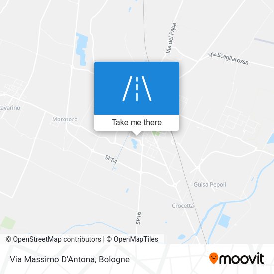 Via Massimo D'Antona map