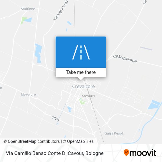 Via Camillo Benso Conte Di Cavour map