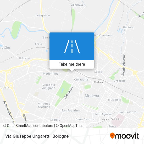 Via Giuseppe Ungaretti map