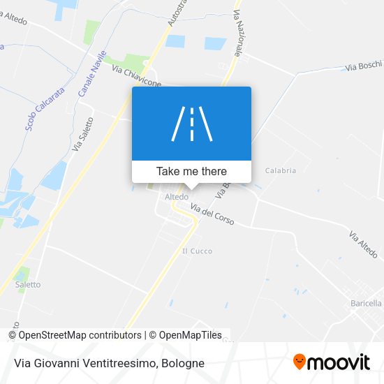 Via Giovanni Ventitreesimo map