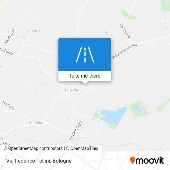 Via Federico Fellini map