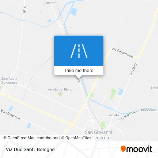 Via Due Santi map