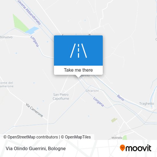 Via Olindo Guerrini map