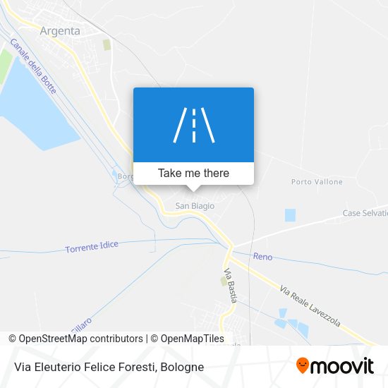 Via Eleuterio Felice Foresti map