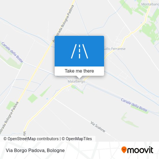 Via Borgo Padova map