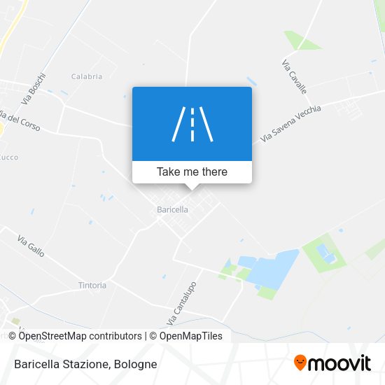 Baricella Stazione map
