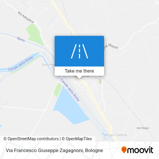 Via Francesco Giuseppe Zagagnoni map