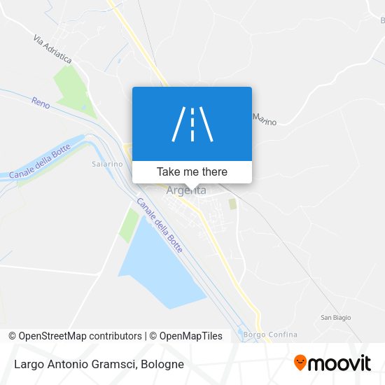 Largo Antonio Gramsci map