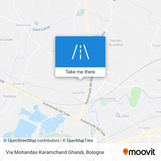 Via Mohandas Karamchand Ghandi map