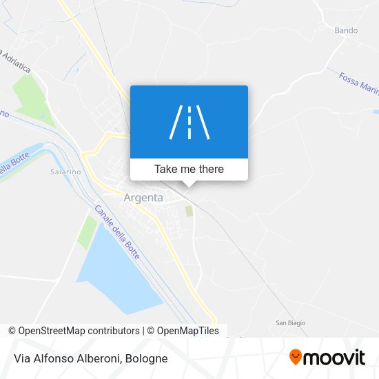 Via Alfonso Alberoni map