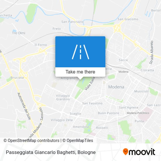 Passeggiata Giancarlo Baghetti map