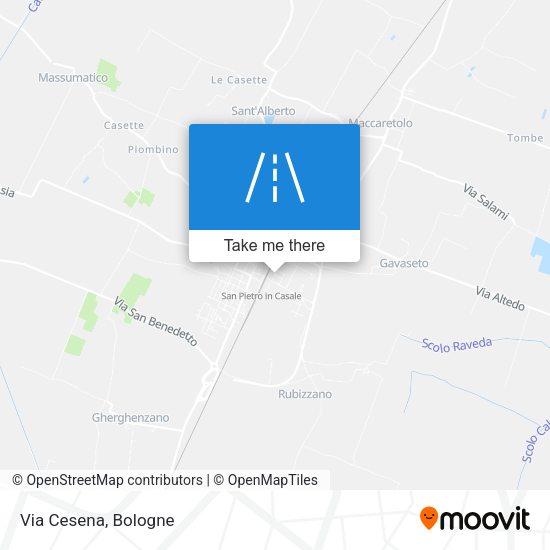 Via Cesena map