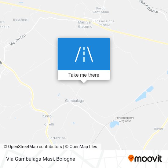 Via Gambulaga Masi map