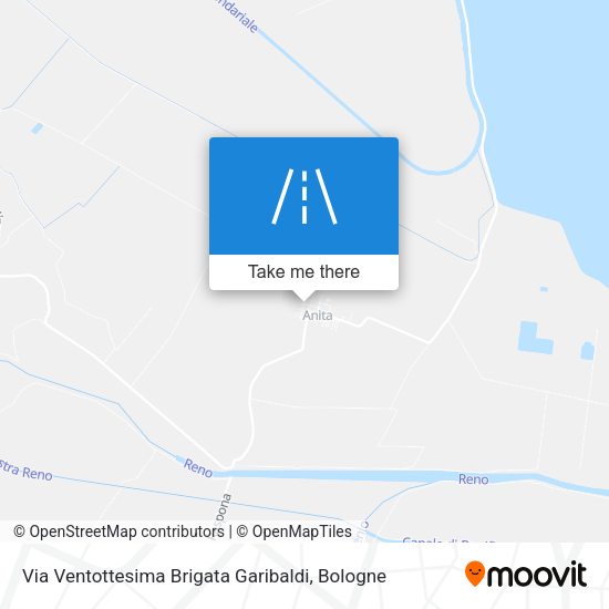 Via Ventottesima Brigata Garibaldi map
