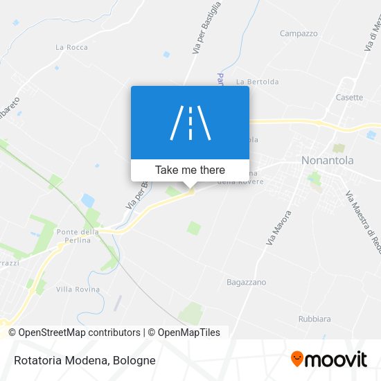 Rotatoria Modena map