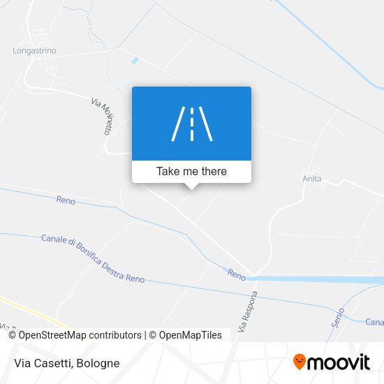 Via Casetti map