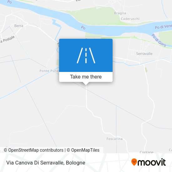 Via Canova Di Serravalle map